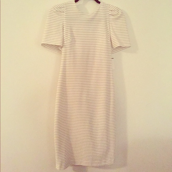 Calvin Klein Dresses & Skirts - Brand new, never worn., white striped dress